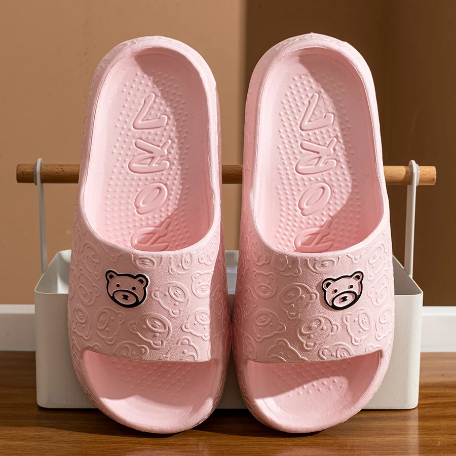 Cute Bear Women Slippers Summer Indoor Soft Cartoon Sandals World-Store