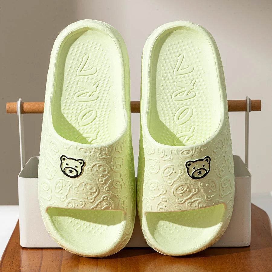 Cute Bear Women Slippers Summer Indoor Soft Cartoon Sandals World-Store