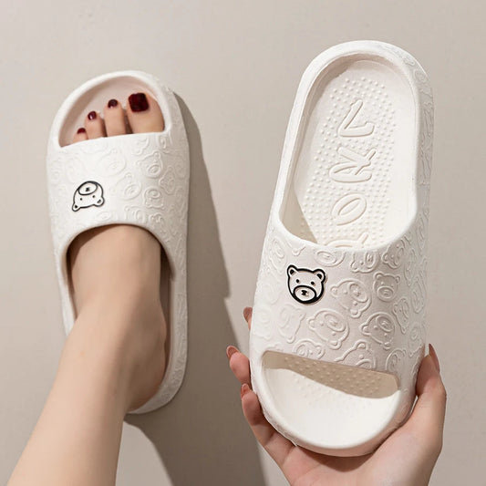 Cute Bear Women Slippers Summer Indoor Soft Cartoon Sandals World-Store