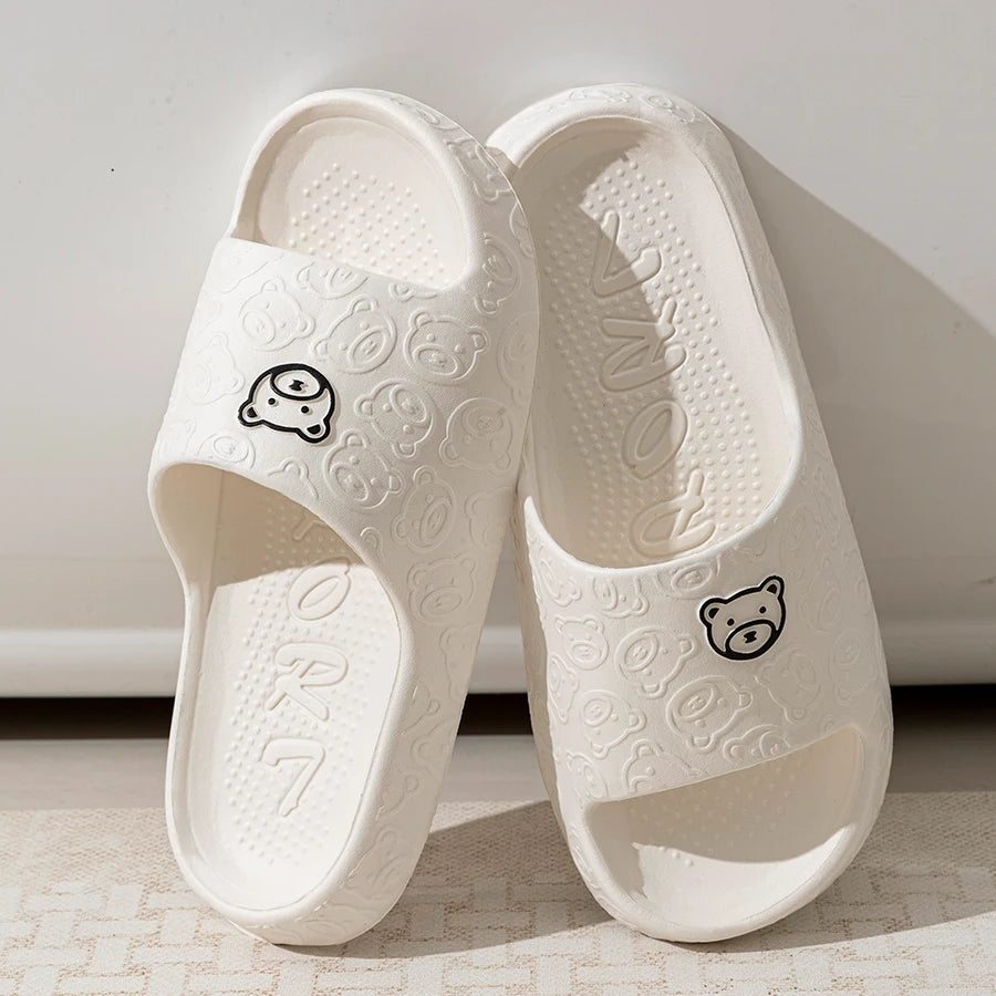 Cute Bear Women Slippers Summer Indoor Soft Cartoon Sandals World-Store