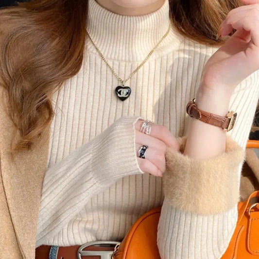 Women's Turtleneck Sweater Winter Bottoming Shirt World-Store