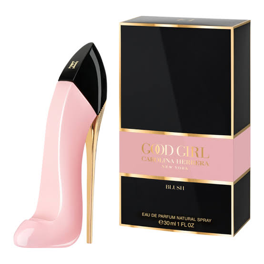 Carolina Herrera Good Girl Blush 30 ml perfume with pink high-heel bottle and box